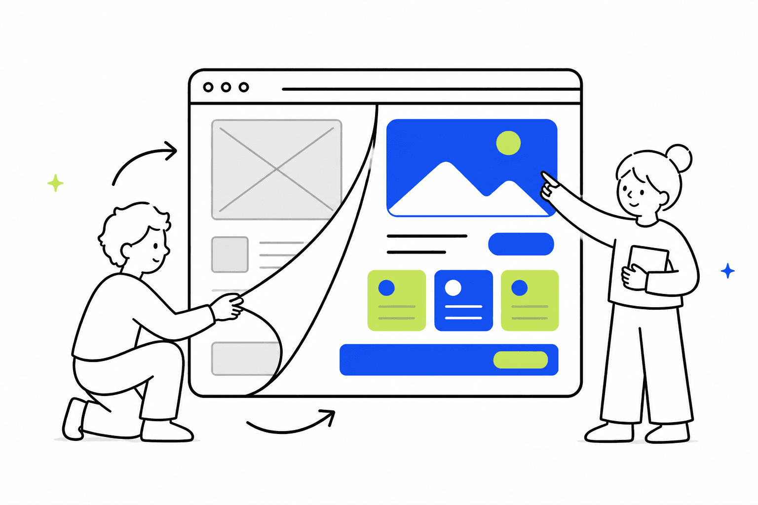 Doodle เปรียบเทียบเว็บไซต์เดิมกับเว็บไซต์ที่ปรับโฉมแล้ว